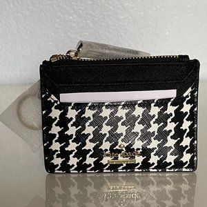 Kate Spade Lalena Cameron Street Card Holder - Houndstooth Pattern